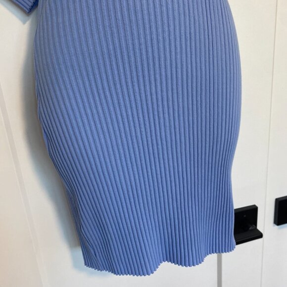NWT Zara Ribbed Off The Shoulder Multi Neckline Mini Fitted Dress Size Small - Picture 5 of 9